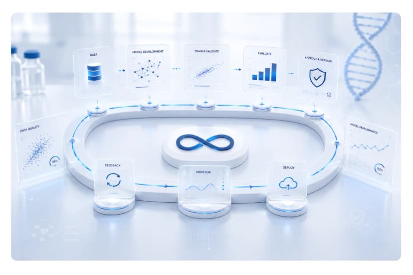 MLOps and lifecycle management ensuring reliable AI model performance