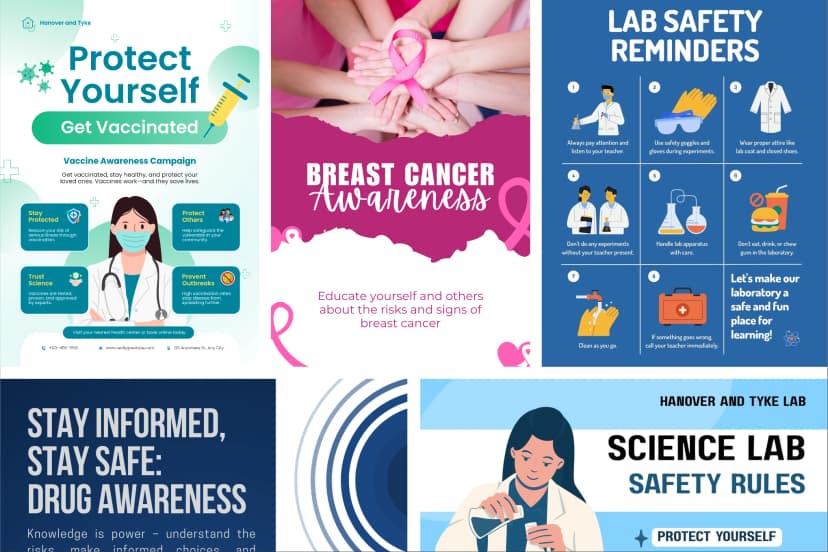 Scientific visual campaign systems for awareness and educational initiatives