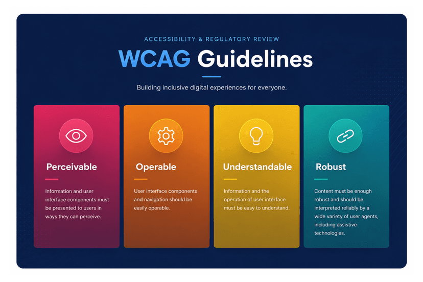 Accessibility and regulatory UX review for healthcare compliance