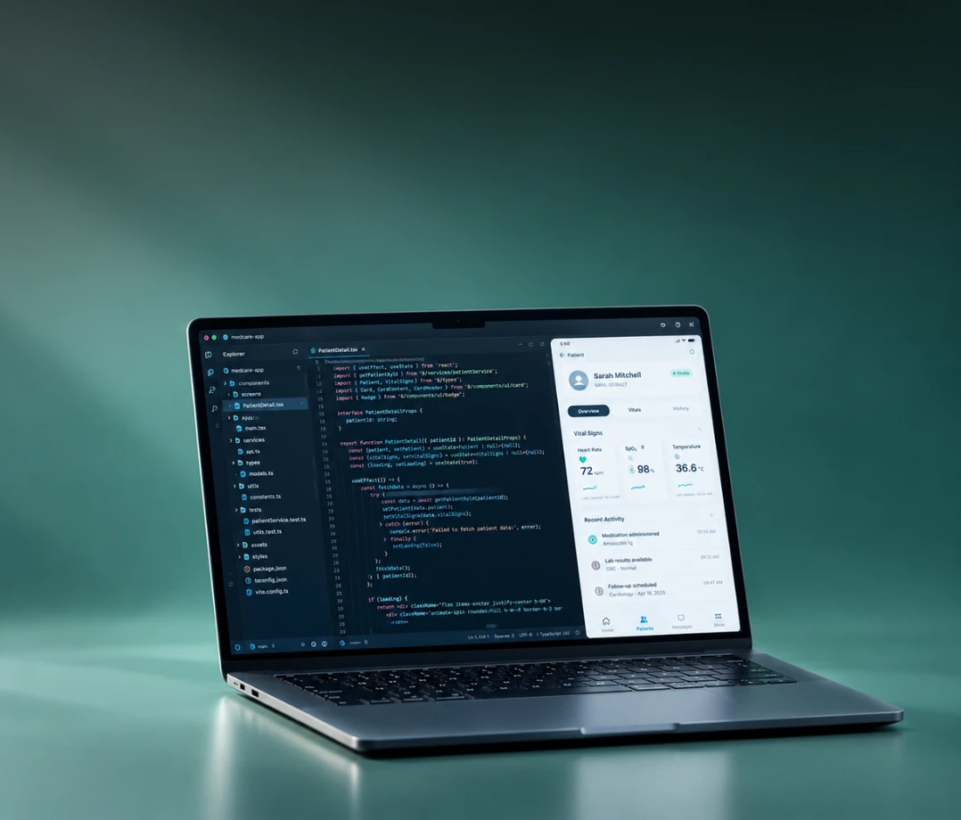 Design UI d'application logicielle de dispositif médical SaMD