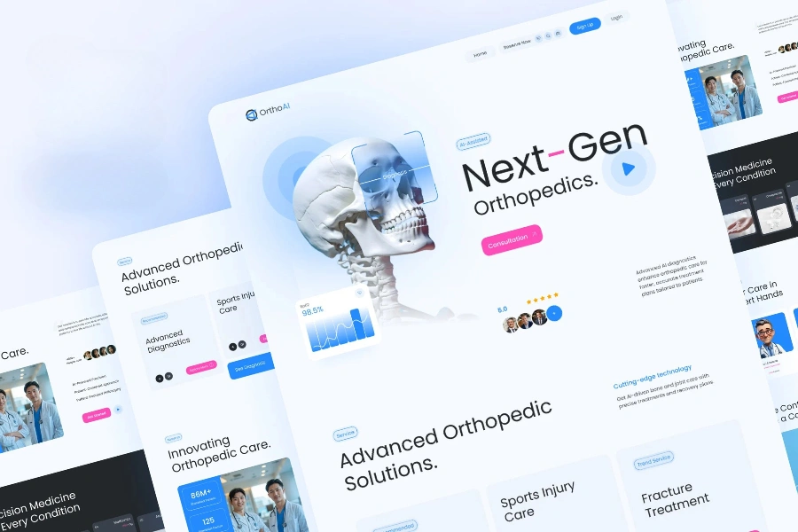 Webflow and Framer development for healthcare digital products